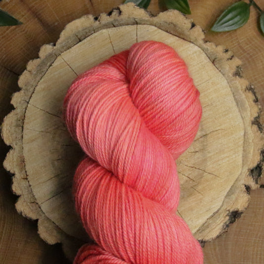 Strawberry Puree - Deluxe MCN - Heavy Fingering Weight