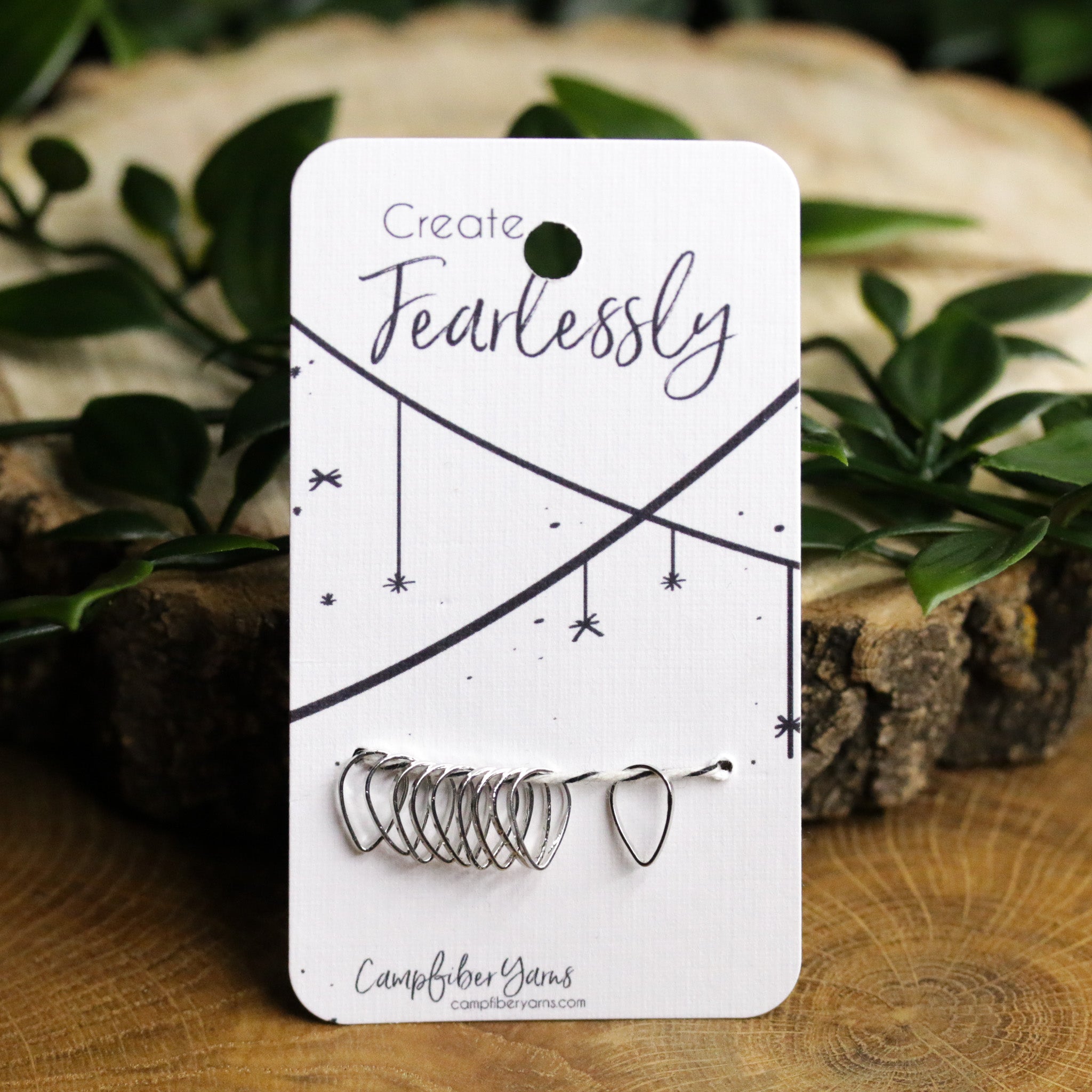 Mini Teardrop Stitch Markers Campfiber Yarns