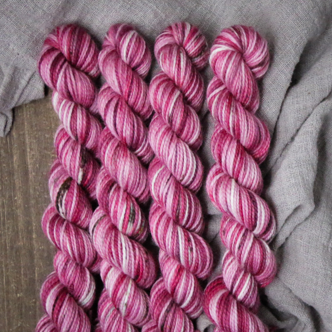 Holly Berry - 20g Mini Skein - Vibrant 80/20 - Fingering